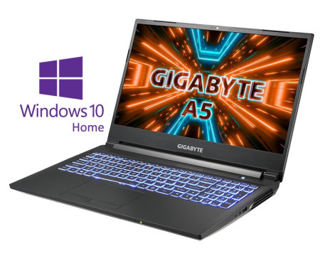 Gigabyte A5 X1 15.6" FHD 240Hz AMD Ryzen 9 5900HX 16GB 512GB SSD GeForce RTX 3070 8GB Backlit Win10Home laptop