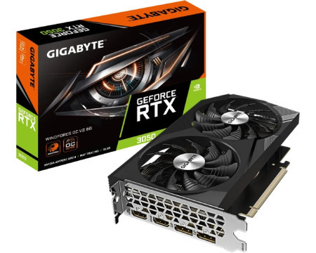 Gigabyte nVidia GeForce RTX 3050 8GB 128bit GV-N3050WF2OCV2-8GD grafička kartica - Img 1