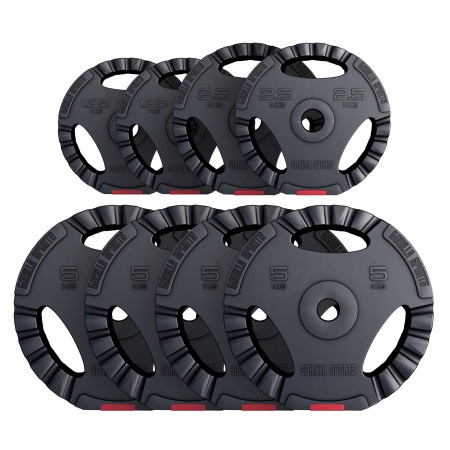 Gorilla Sports Set plastičnih tegova sa rukohvatima (27,5 kg) ( 100678-00007-0030 )