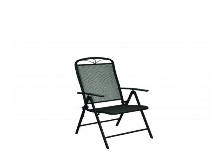 Green Bay Alba metalna stolica sa podešavajućim naslonom - siva ( 060348 )