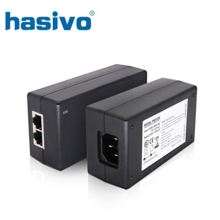 Hasivo PSE5428GTAF-48W Gigabit PoE+ 10/100/1000M PoE injector