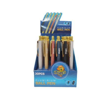 Hemijska olovka alu ball pen 1mm mix 5 boja display 1/30 al-22067 ( 10/0802 )