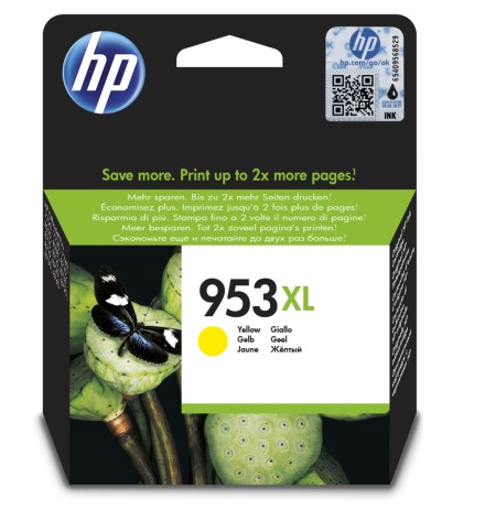 HP 953XL original Ink cartridge F6U18AE BGX Yellow 1.450 Pages ( F6U18AE#BGX )