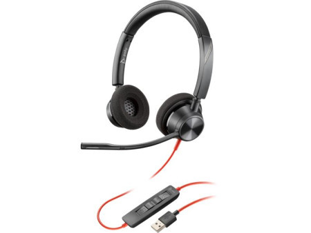 HP poly blackwire 3320 USB-A headset, black ( 76J16AA ) - Img 1