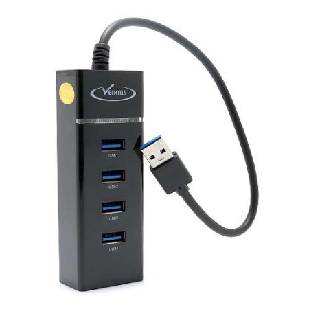 Hub usb 3.0 hi-speed venous 4 porta crni ( HUB48 )