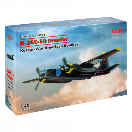 ICM Model Kit Aircraft - B-26?-50 Invader Korean War American Bomber 1:48 ( 060942 )