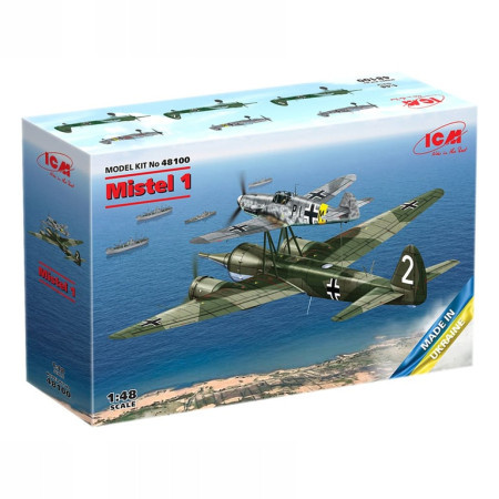 ICM Model Kit Aircraft - Mistel 1 WWII German Composite Aircraft 1:48 ( 060920 )  - Img 1