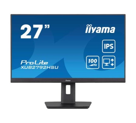 Iiyama 27" xub2792hsu-b6 1920x1080 100hz, 0.4ms, dp, hdmi, 4 x usb 3.2 hub monitor ( 5427 )