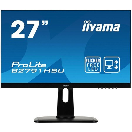 Iiyama monitor 27&quot; ETE TN panel, 1920x1080, 1ms, height adj. stand (13cm), 300cdm˛, speakers, VGA, HDMI, DisplayPort, USB-HUB ( B2791HSU-B - Img 1
