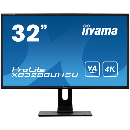 Iiyama XB3288UHSU-B5 LED B5 32'' VA panel with 4K resolution USB height, swivel, tilt monitor