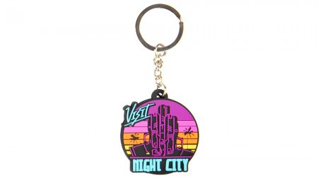 Jinx Cyberpunk 2077 Visit Night City PVC Keychain Multicolor ( 038894 )