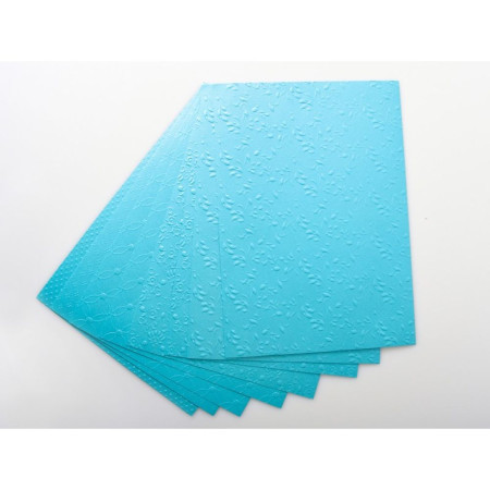 Jolly embossed metallic paper, papir metalik reljefni, plava, A4, 250g, 10K ( 136208 ) - Img 1