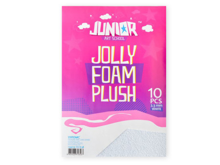Jolly plush foam, eva pena pliš, bela, A4, 10K ( 134210 ) - Img 1