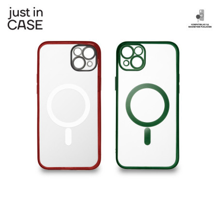 Just in case 2u1 extra case mag mix paket zeleno crveni za iPhone 14 plus ( MAG109GNRD )
