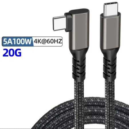 Kabl ugaoni 4k 60Hz 100W kt-usbc070 usb-c 3.2 ( 11-516 )