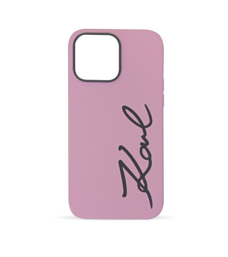 Karl Lagerfeld futrola za iPhone 14 pro max silicone signature purple ( KLHCP14XSKSVGU ) - Img 1