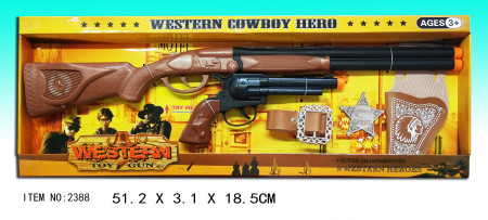Kaubojac - šerif set (puška, pištolj, opasač i značka) ( 7-2388 )