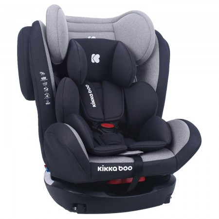 KikkaBoo autosedište 0-1-2-3 (0-36 kg) 4 fix double isofix light grey ( KKB70062 )