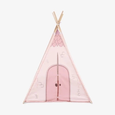 KikkaBoo Drveni šator sa prostirkom Pink House ( KKB10383 )