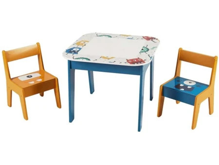 Kinder home dvostrani dečiji sto sa 2 stolice šareni ( TF-6059 )