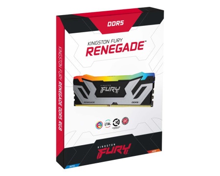 Kingston cudimm ddr5 48gb (2x24gb kit) 8400mt/s kf584cu40rsk2-48 fury renegade silver rgb xmp