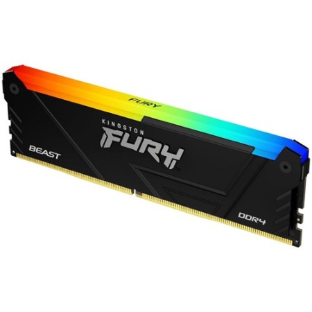 Kingston DDR4 8GB 3600MHz fury beast RGB Non-ECC UDIMM, CL17 1.35V, 288-Pin 1Rx8, w/RGB Heatsink, XMP memorija ( KF436C17BB2A/8 ) -1