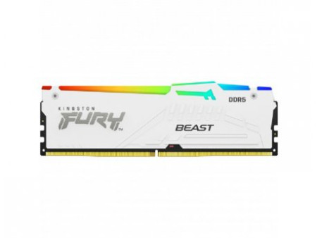 Kingston DDR5 32GB 5600MHz fury beast white RGB EXPO memorija ( KF556C36BWEA-32 )