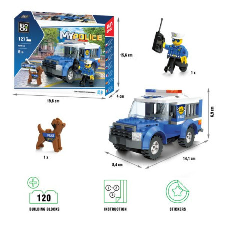 Kocke blocki - policijsko vozilo sa psom ( 76/0613 ) - Img 1