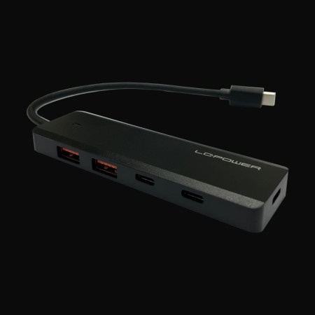 Lc power lc-hub-u3-4-c hub 4port usb3.2 gen2x1 type-c black usb ( 24101 )