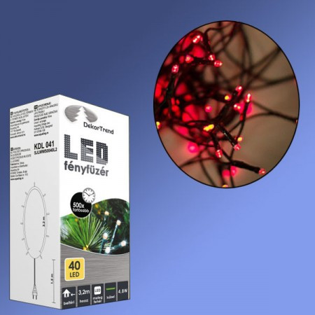 LED lampice 40 kom crvena ( KDL 044 ) - Img 1