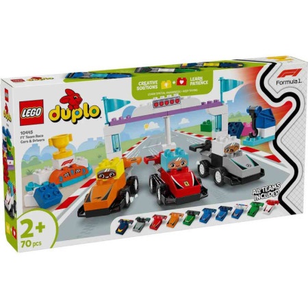 Lego duplo town f1 team race cars and drivers ( LE10445 )