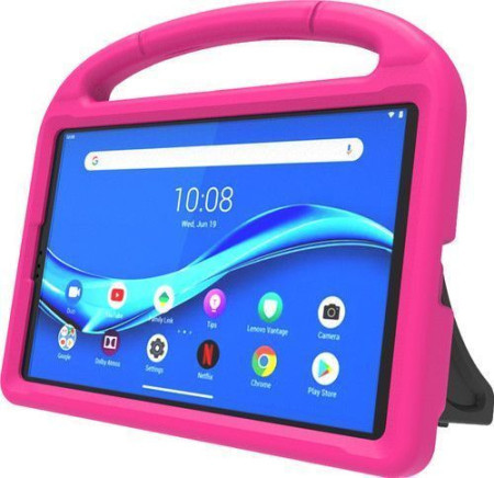 Lenovo tab M10 HD (TB-X306) Armor-X Ultra Shockproof Kid Case RED With Kickstand and Handle ( ZG38C03435 ) - Img 1