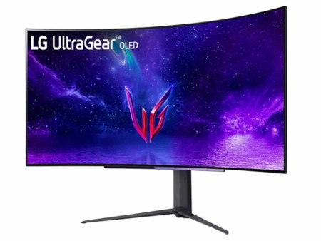 LG 45gr95qe-b 45"/oled,zakrivljen,21:9/3440x1440/240hz/0,03ms/hdmix2,dp,usb/gsync,freesync monitor ( 45GR95QE-B.AEU )