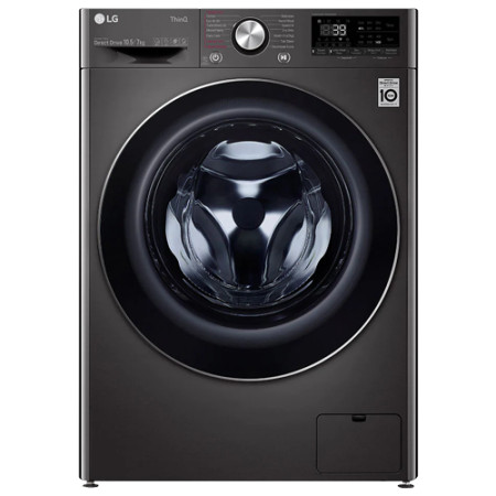 LG F4DV710S2SE mašina za pranje I sušenje veša, 10.5/7kg (7+7), 1400rpm, crni metal
