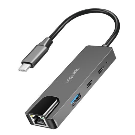 Logilink Type C HUB, 1 x 2.5 Gb LAN, 1x USB-A 3.0, 2 x USB Type C 2.0 ( 5814 )