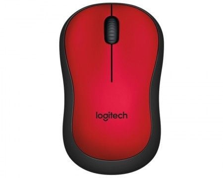 Logitech M220 Silent Mouse Wireless Miš - crveni