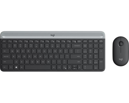 Logitech MK470 wireless desktop US graphite tastatura + miš - Img 1