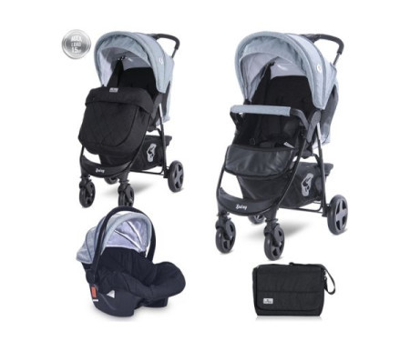 Lorelli kolica za bebe daisy basic set - black &amp; silver blue ( 10021642124 ) - Img 1