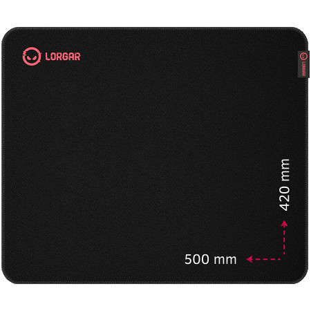 Lorgar main 325, gaming mouse pad, Precise control surface 500mm x 420mm x 3mm ( LRG-GMP325 )