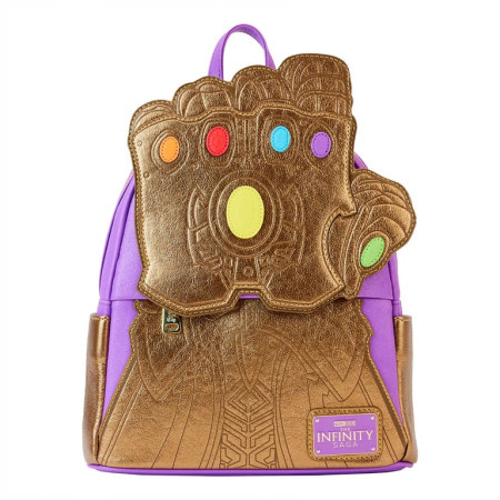 Loungefly Marvel Shine Thanos Gauntlet Mini Backpack ( 060662 )