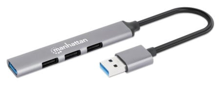 Manhattan 168427 3.0/3xUSB 2.0 480Mbps/1xUSB 3.0 5Gbps/sivi USB HUB 4port