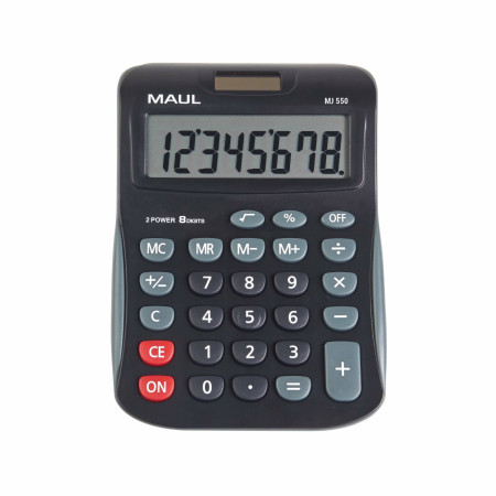 Maul stoni kalkulator MJ 550 junior, 8 cifara crna ( 05DGM2550B ) - Img 1