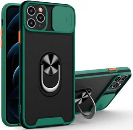 MCTR8-XIAOMI Redmi Note 9 Pro Futrola Magnetic Defender Silicone Dark Green