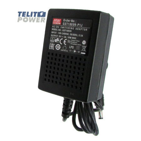 MeanWell AC/DC adapter GST18E09-P1J zidni ( 2296 )