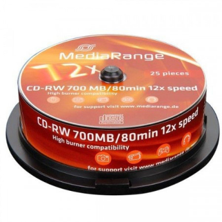 MediaRange MR235-25 CD-RW 700MB/12X ( 377M25/Z ) - Img 1