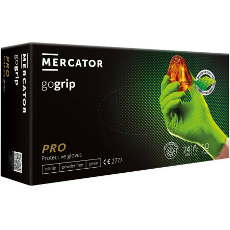 Mercator medical jednokratne rukavice mercator gogrip pro zelene bez pudera veličina xl ( rp3002900xl )