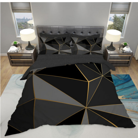 Mey home posteljina triangles 3d 200x220cm siva ( 3D-1423 )