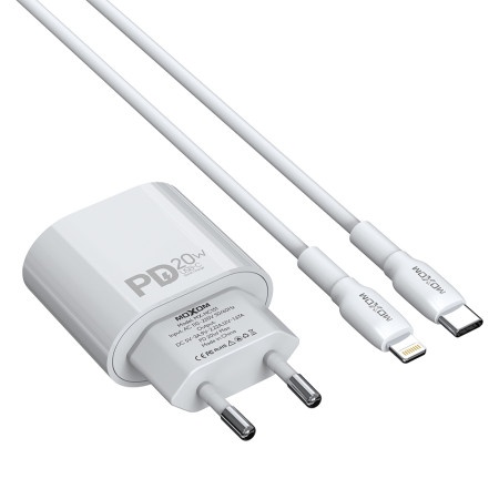 Moxom mx-hc151 20w type-c na lightning beli Kucni punjac ( P1231 )
