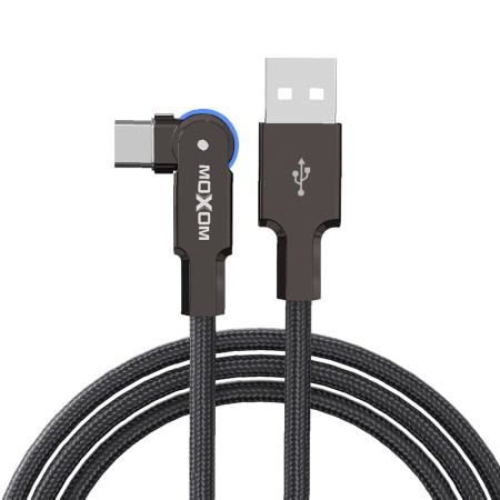 Moxom Usb data kabal mx-cb210 180 rotation 3a type c 1.2m crni ( U2072 )