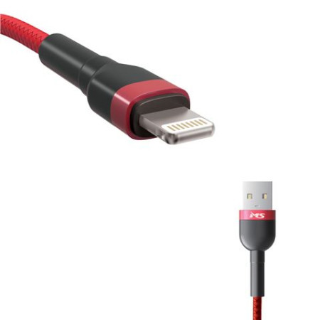 MS cable USB-A 2.0 lightning 1m crveni ( 0001254159 )